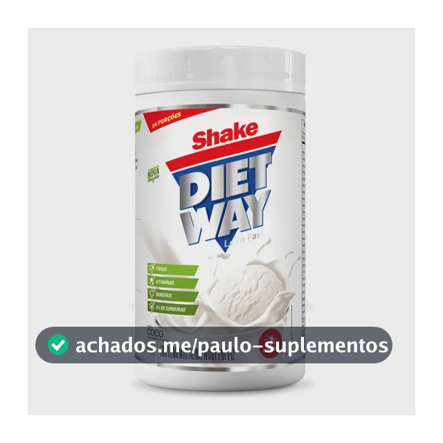 Shake Diet Way Midway Labs 420g Coco Pó Nutricional Vitaminas/Minerais