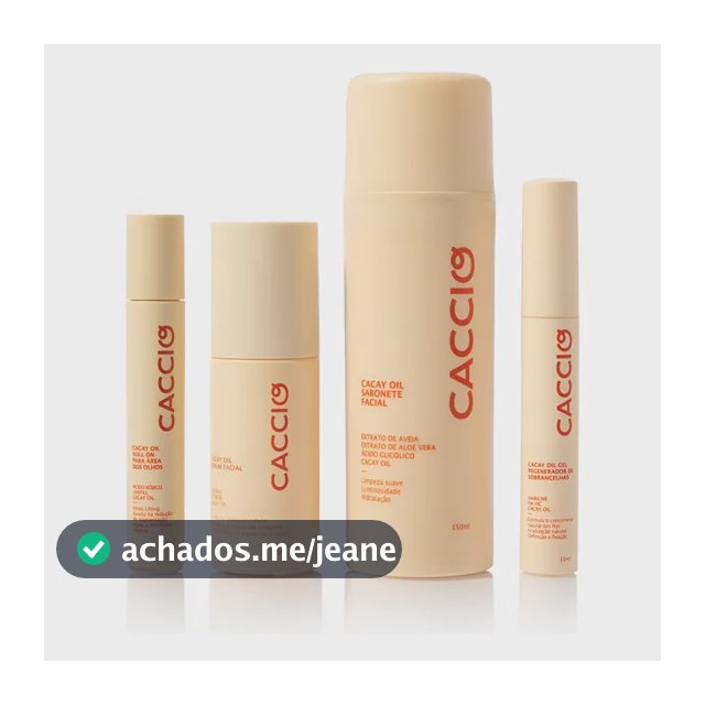 Kit Cacay Oil Rejuvenescedor: Clareia, Firma, Regenera.