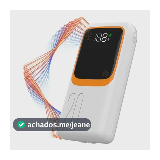 Carregador Portátil Powerbank Turbo Rápido 20000mah C/ Cabos
