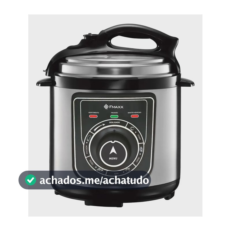 Panela De Pressão Elétrica Fmaxx Chef 4 Litros 800w Prateado 60hz
