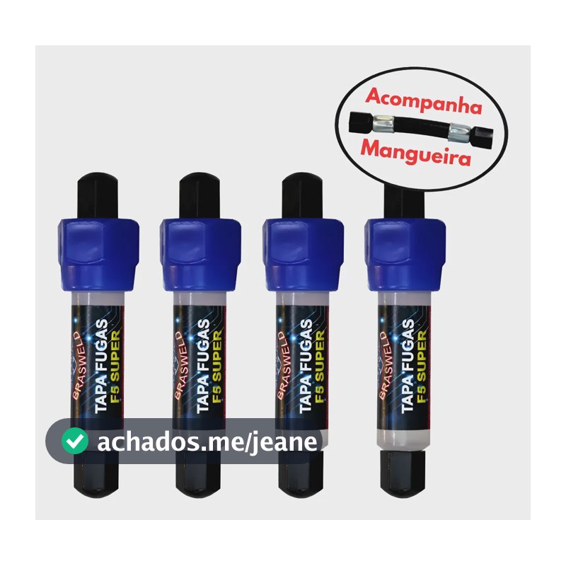 Kit 4 Tapa Fugas F5 Super 8ml + Mang - Elimina Vazamentos