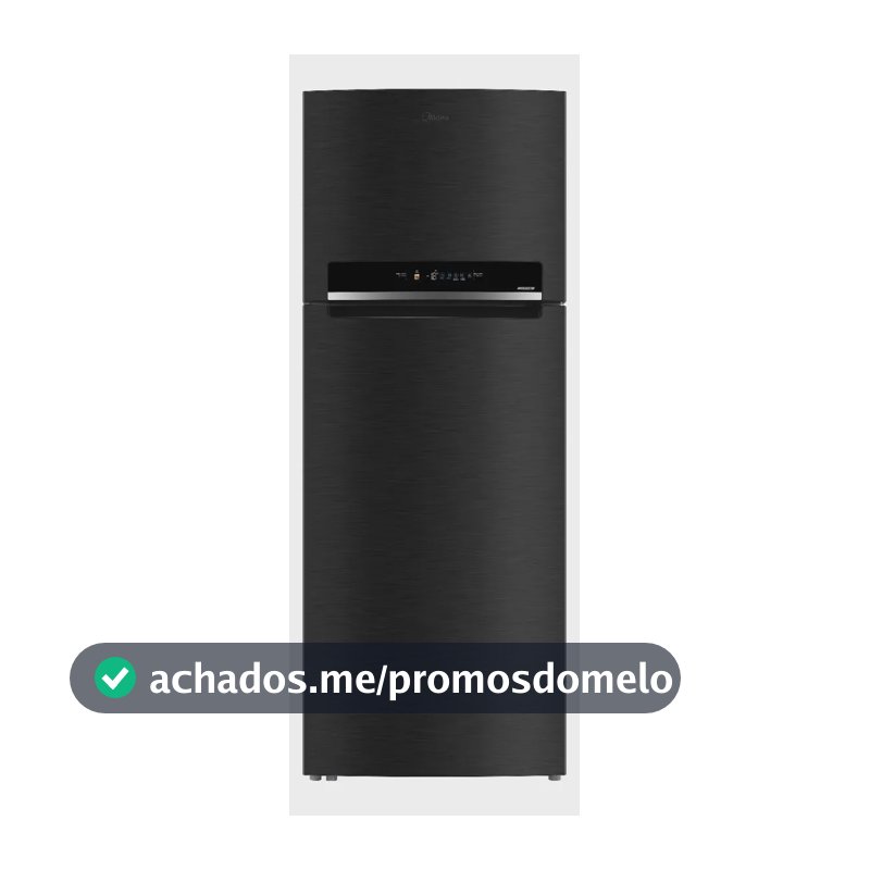 Geladeira Frost Free Duplex 473l Inverter Cor Preto Midea Preto