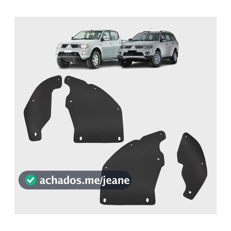 Para-barro Para-lama Guarda Pó Roda L200 Triton 08/16 Kit