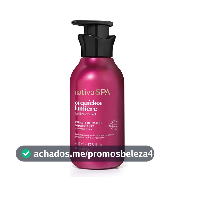 O Boticário Creme Perfumado Desodorante Nativa Spa Orquídea