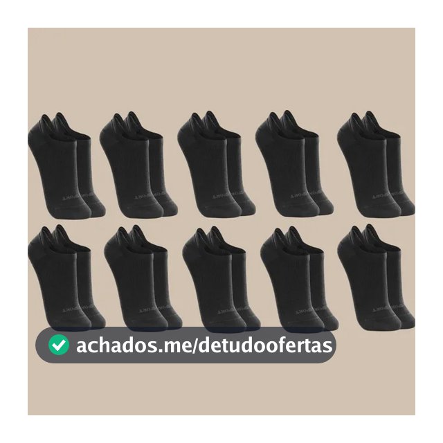 Kit 10 Pares De Meias Lupo Soquete Invisível Sport