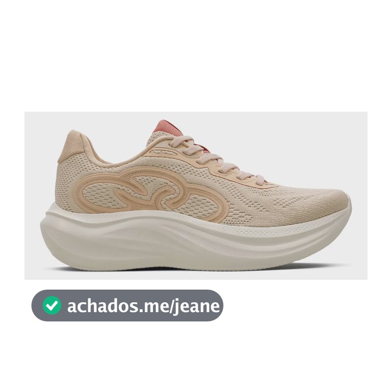 Tênis Feminino Rush Olympikus Algodao/pessego Claro Liso 38 Br