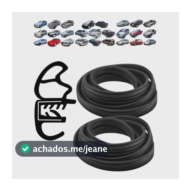 Kit 2 Borracha De Porta Com Aba 4mt Premium Mod Original