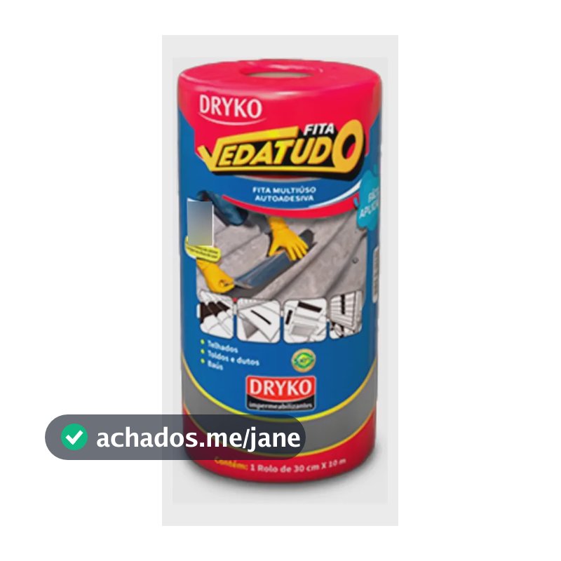 Fita Asfáltica Auto Adesiva Aluminizada FVD30 30 Cm X 10 M