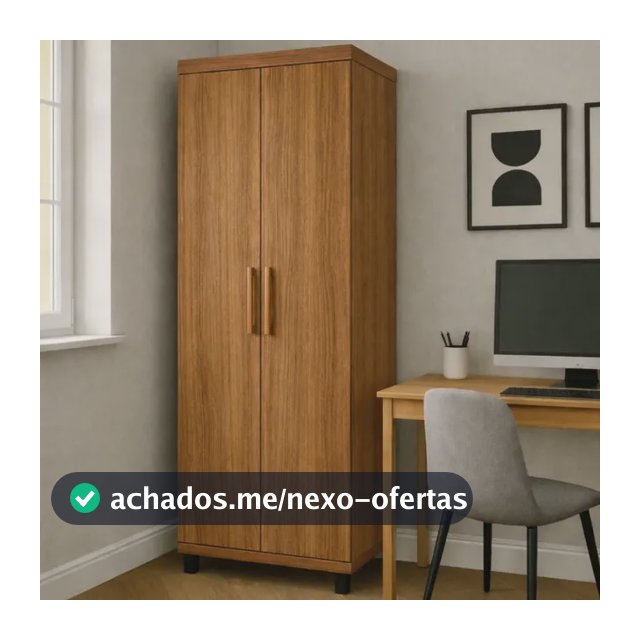 Armário Multiuso 2 Portas 189x55cm Cozinha Lavanderia Quarto Cinamomo