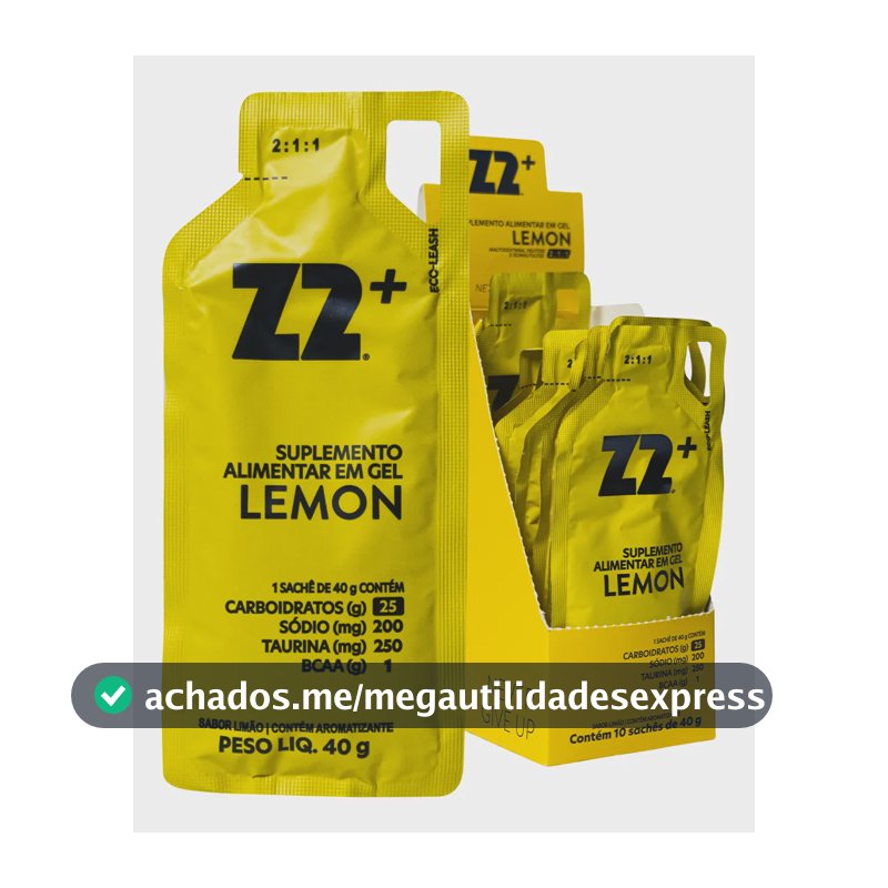 Suplemento Em Gel Z2 Performance Energy Carboidratos Sabor Limão X 40g 10 Un