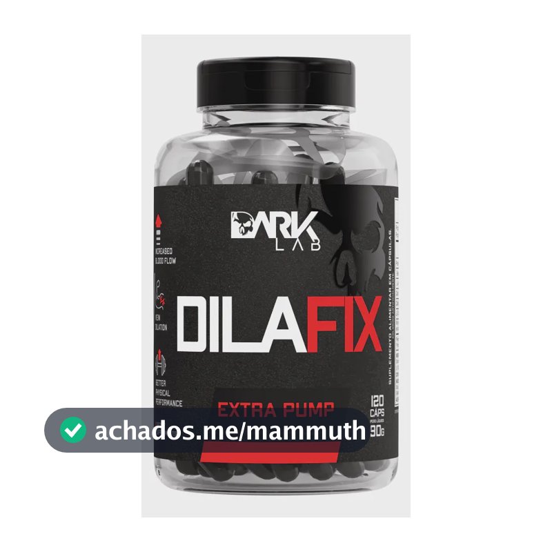 Vasodilatador Dilafix Extra Pump 120 Caps Dark Lab Sabor Sem sabor