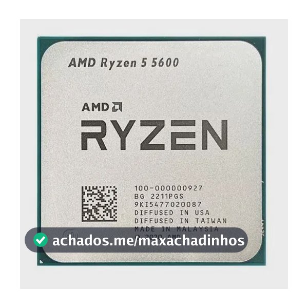 Processador AMD Ryzen 5 5600 Oem Sem Cooler