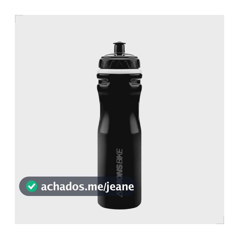 Garrafa Squeeze Bike Mtb Speed Caramanhola Isotérmica 600ml Cor Preto