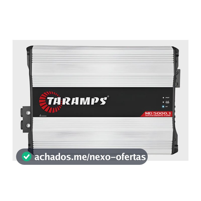 Módulo Amplificador Som Md 5000.1 4 Ohms 1 Canal 5000w Rms Branco