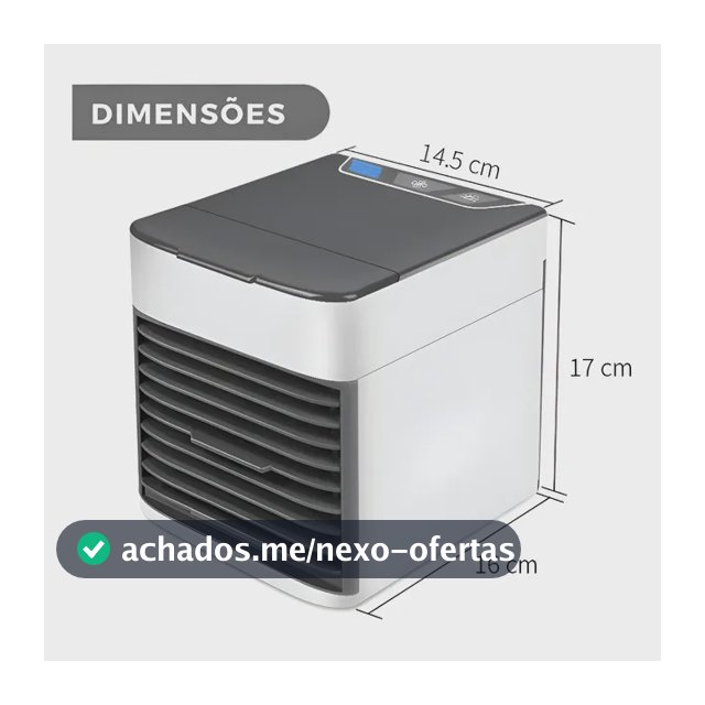 Mini ar condicionado genérico, ar condicionado portátil a frio, branco