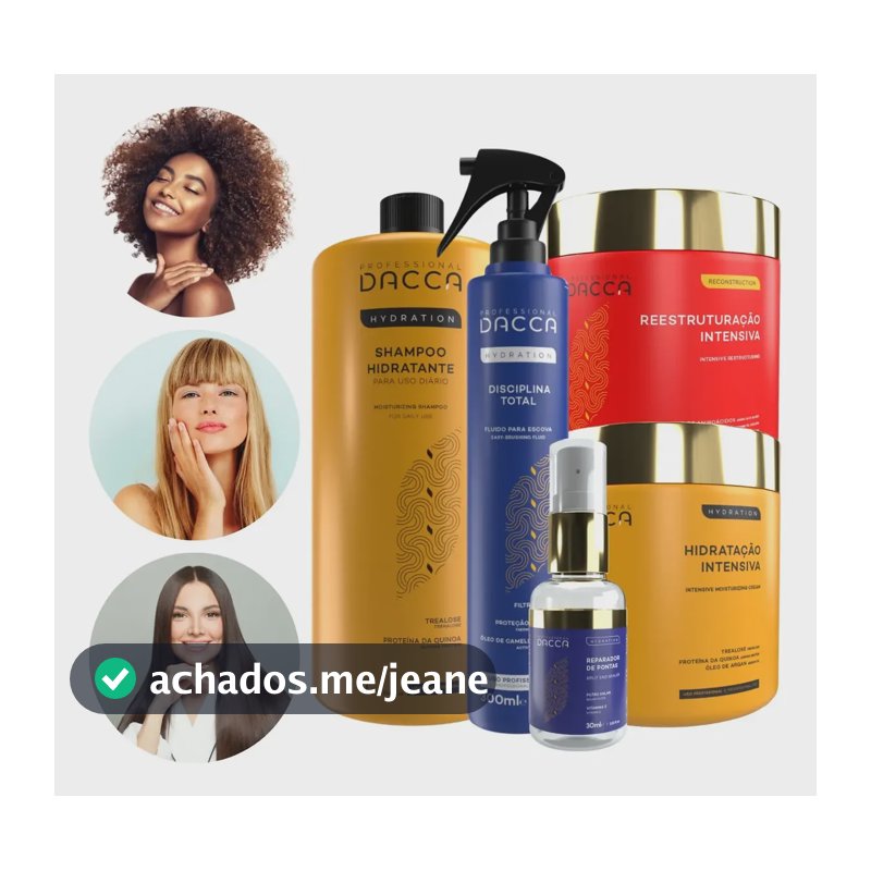 Kit Completo Proteção Hidratação Reconstrução Finalização