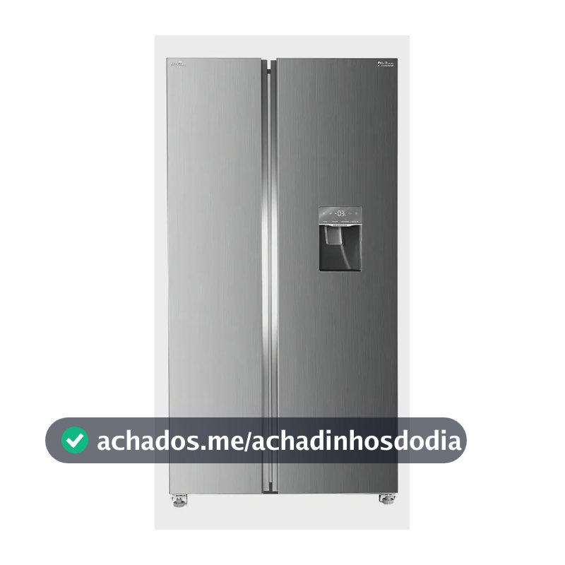 Geladeira Philco Prf535id Side By Side Inverter 434l Cor Inox