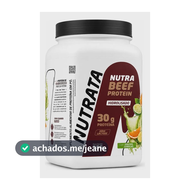 Beef Protein Nutrata 900g Proteína Da Carne Frutas Cítricas
