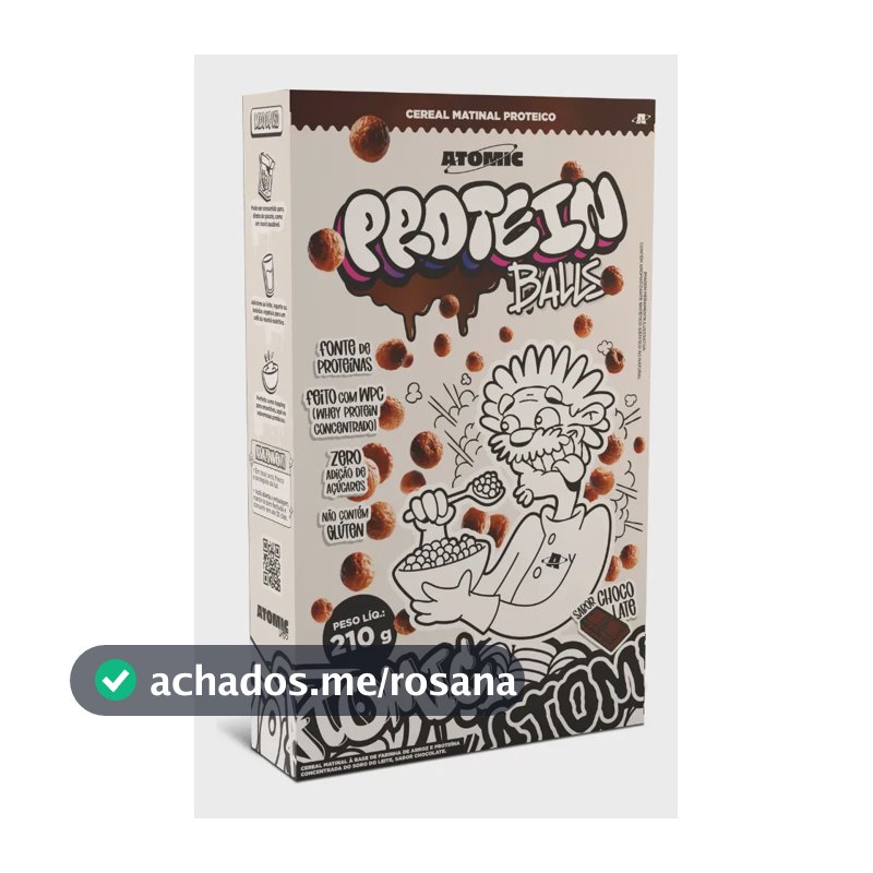 Protein Balls 210g Chocolate - Cereal Proteico Com Whey Protein, Zero adição de açúcar e Zero Glúten - Atomic Labs