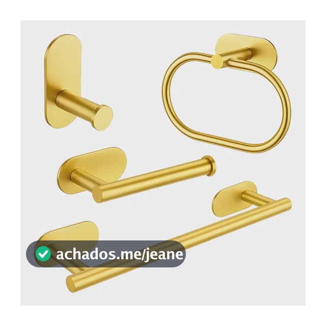 Kit Acessórios Banheiro 4 Peças Inox