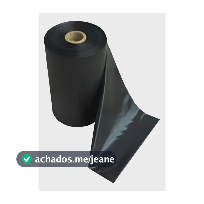 Lona Plastica  Preta Rolo 4 X 100m Plastica Rf 100micras