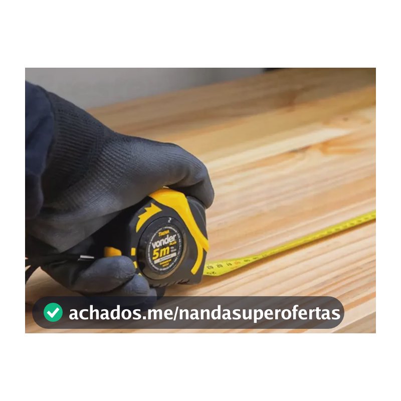 Trena De Aço 5mts X 19mm Auto Trava Vonder Plus