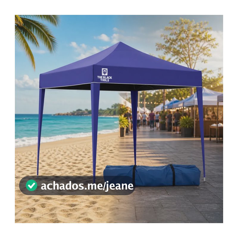 Tenda Gazebo Sanfonado Articulada Dobrável 2x2m Praia Jardim
