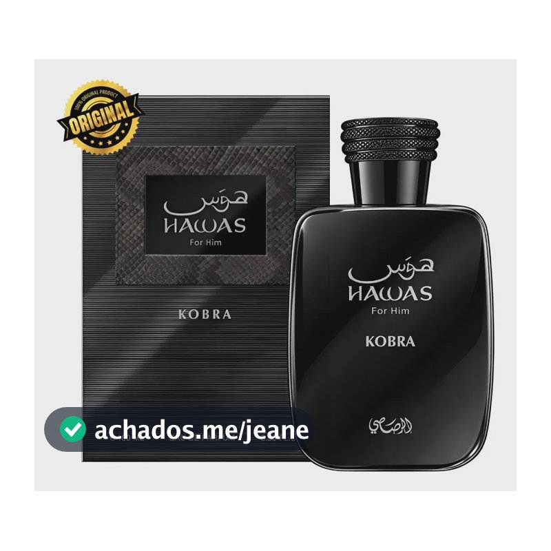Perfume Hawas Kobra Rasasi EDP 100ml Arabe Erian
