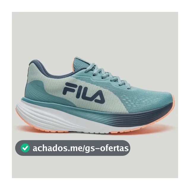 Tenis Masculino Fila Agile Corridas Treinos F01r00208 Azul Petroleo/verde Cinzento 45 Br