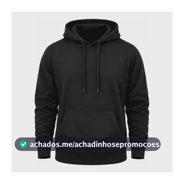 Moletom Canguru Com Capuz Masculino Flanelado Liso