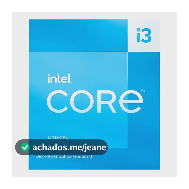 Processador Intel Core I3-14100f 12mb 3.5ghz 4.7ghz Lga 1700