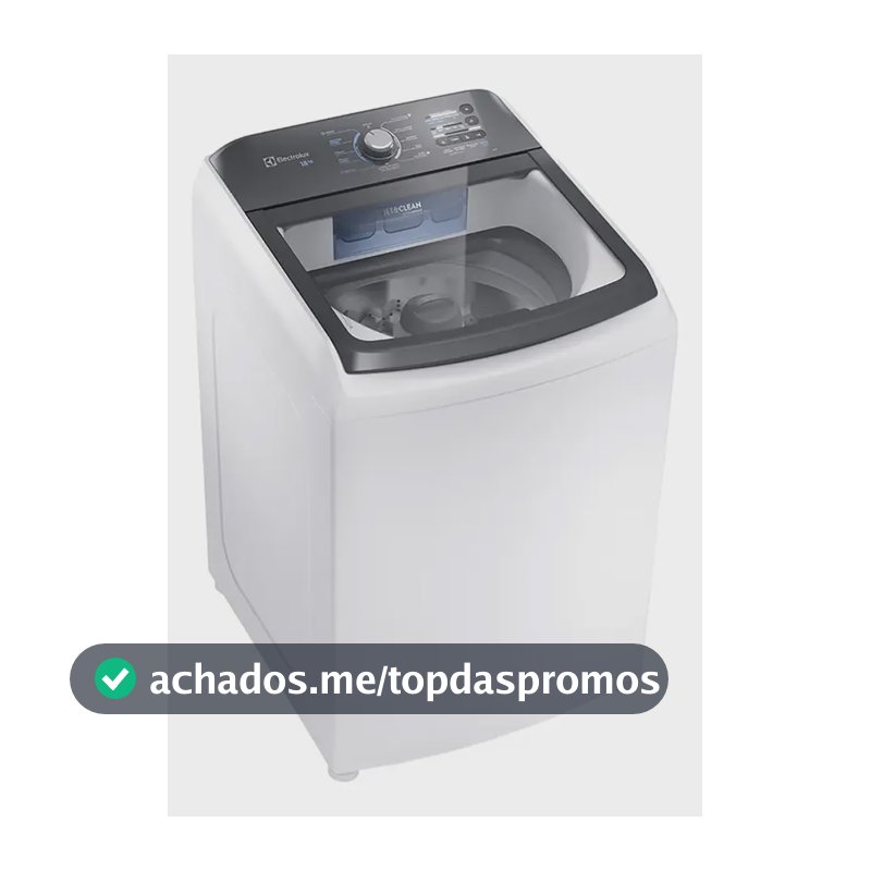 Máquina De Lavar Electrolux 18kg Inox Lee18 Automática 110v Branco