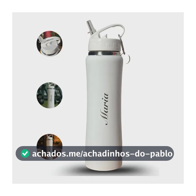Garrafa Térmica Personalizada Com Nome 750ml Academia Esport