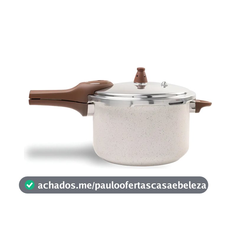 Panela Pressao Brinox Ceramic Pressure Indução 6,8l Vanilla