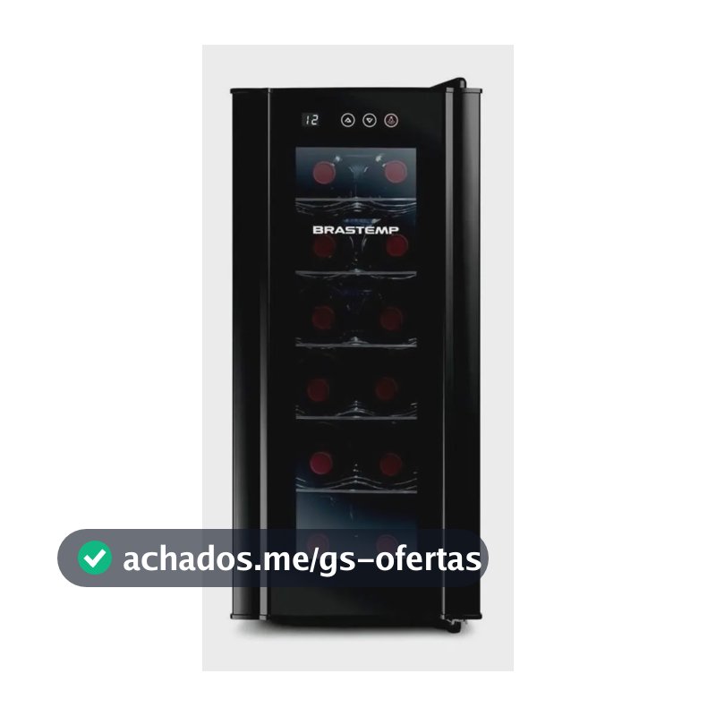 Adega De Vinhos Brastemp Para 12 Garrafas Com Painel Touch Bzc12be Preto