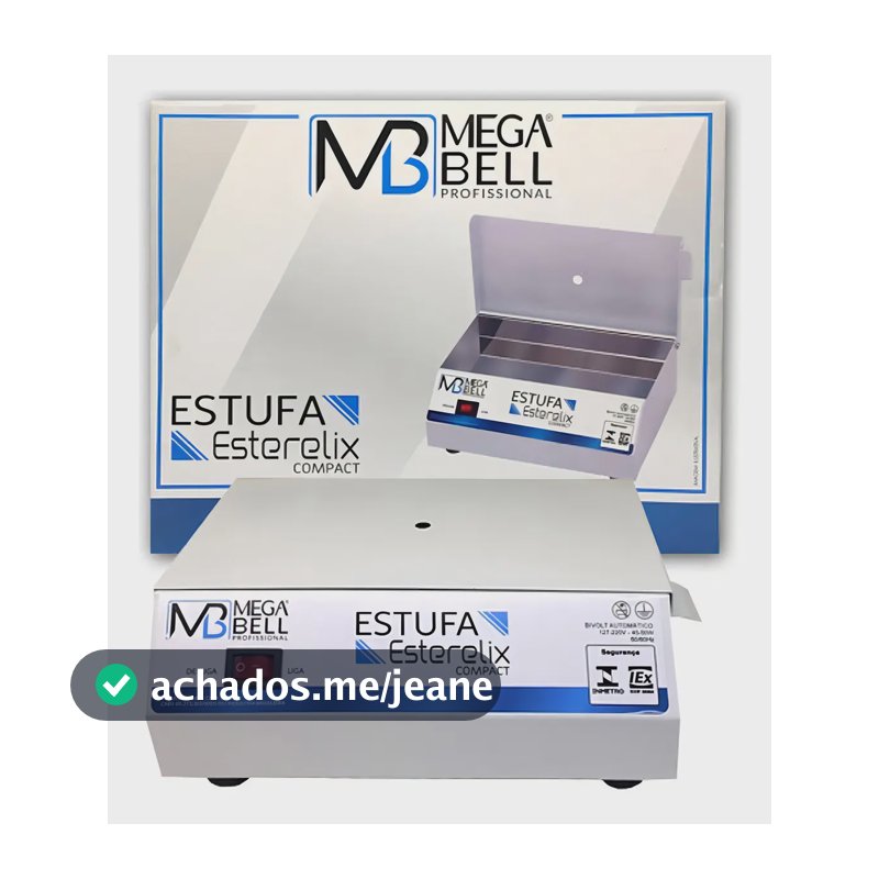 Estufa Manicure Esterilizador De Alicates Pedicure Mega Bell Cor Branco