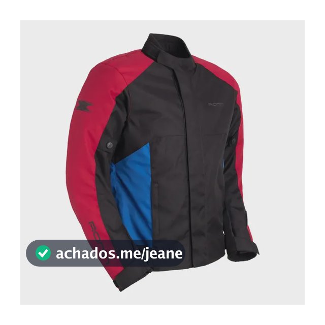 Jaqueta Texx Ronin Moto Masculina Impermeável Motociclista Vermelho E Azul G