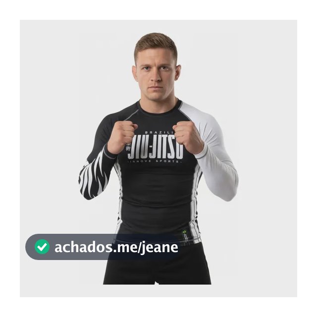 Rash Guard Manga Longa Jiu-jitsu Bjj Innove Branca