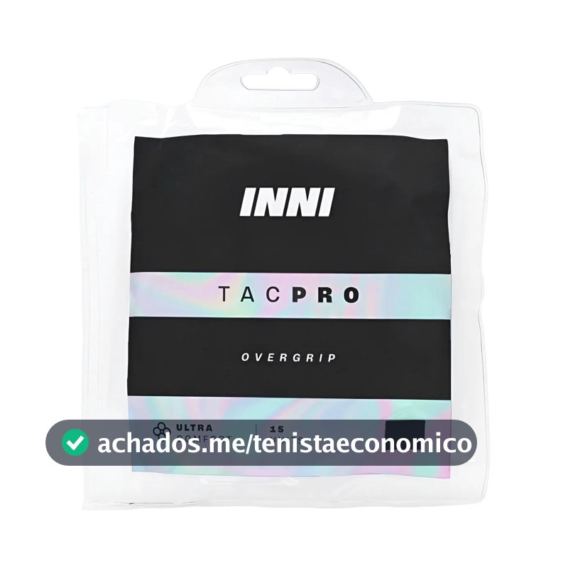 Overgrip Inni Tacpro Com 15 Unidades Preto Preto