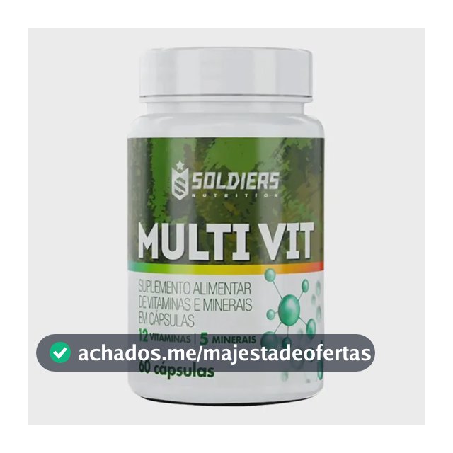 Multivitamínico 60 Caps - 5 Minerais - 13 Vitaminas - Soldiers