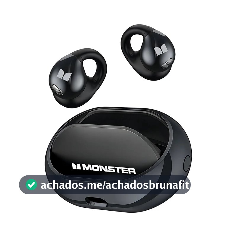 Monster E31-b Fone De Ouvido Esportivo Bluetooth Preto Preto