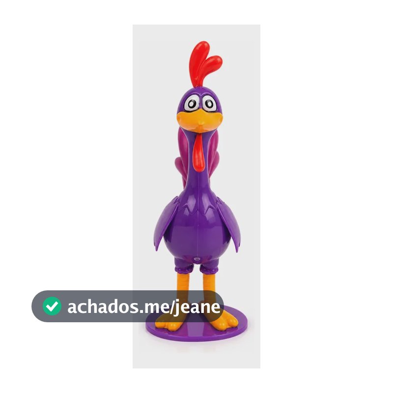 Galinha Pintadinha Mini Figuras Colecionáveis 9cm Toyng Galo Carijó