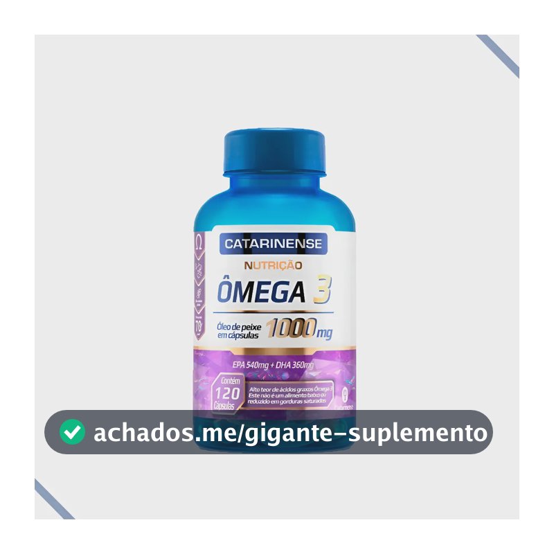 Ômega 3 Catarinense Ácidos Graxos Em Cápsula Sem Sabor De 120 Un