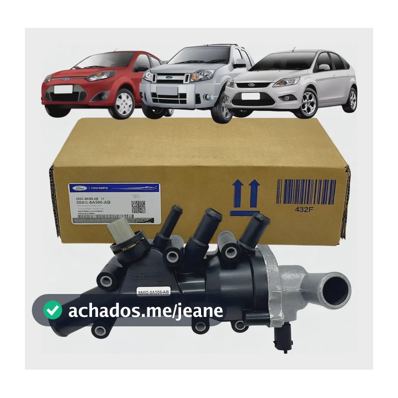Valvula Termostatica Completa Eletrica Fiesta Ecosport Zetec