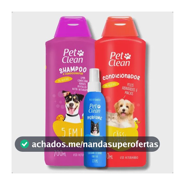 Kit Banho Shampoo 5 Em 1, Creme Condicionador E Perfume Pet