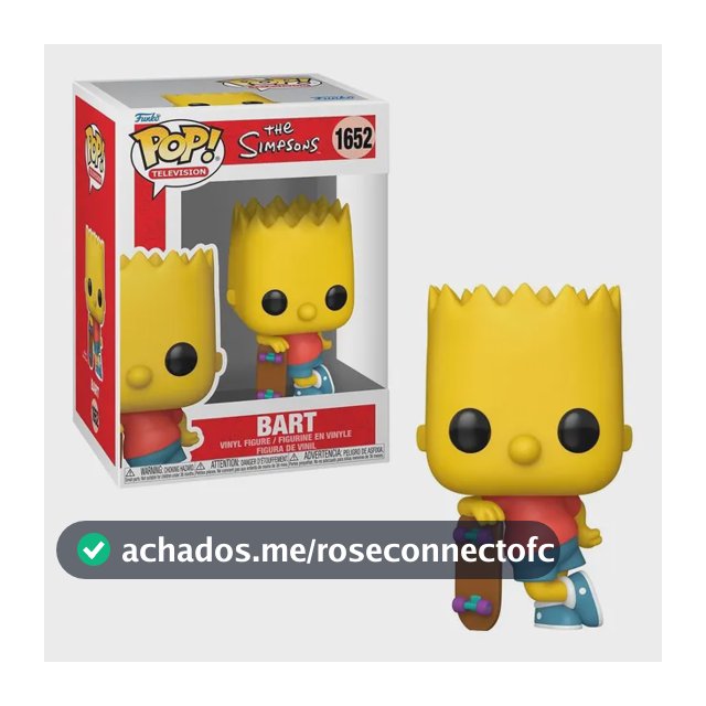 Boneco Funko Pop Os Simpsons Bart Simpson Com Skate #1652