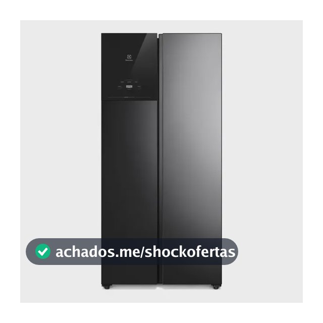 Geladeira Electrolux 431l Bivolt Sidebyside Black Inox Es40b Black
