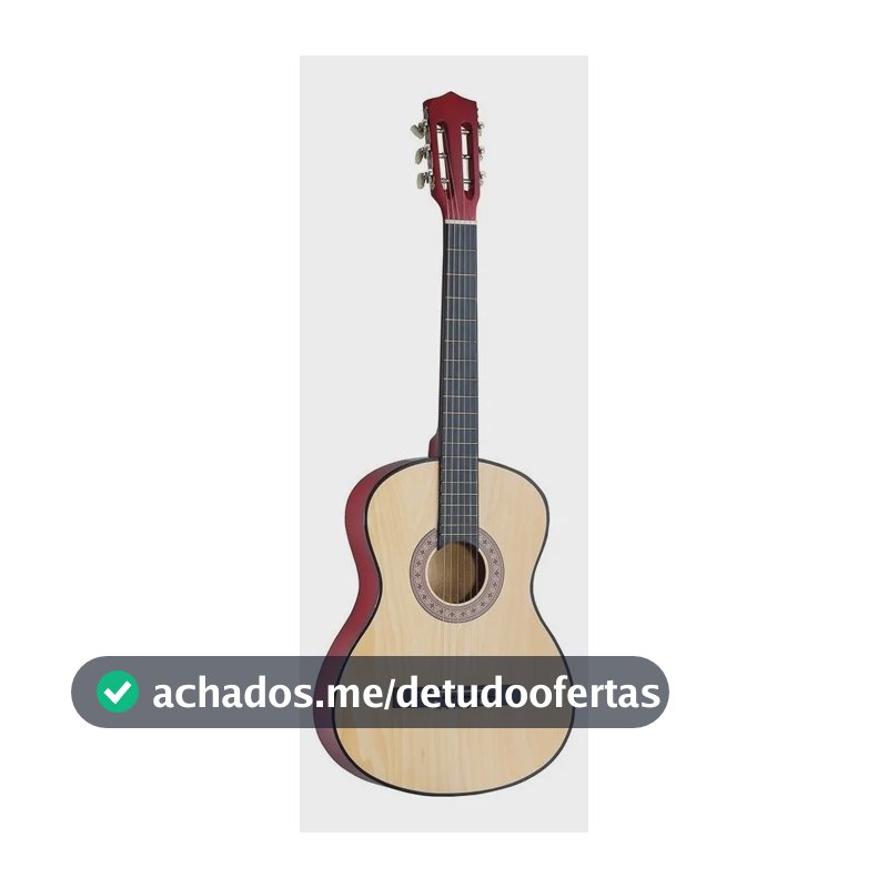 Violão acústico Evolux Queen's D13751 para destros bege verniz brilhante