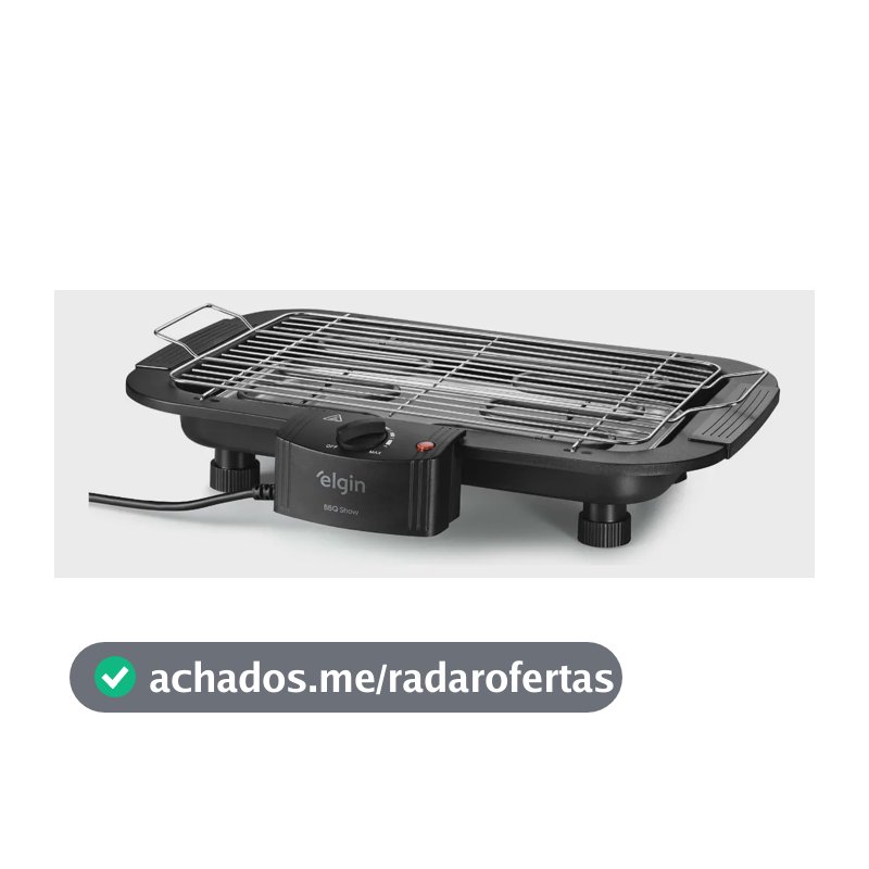 Churrasqueira Elétrica Elgin Bbq Show 2000w Chu20 Preto
