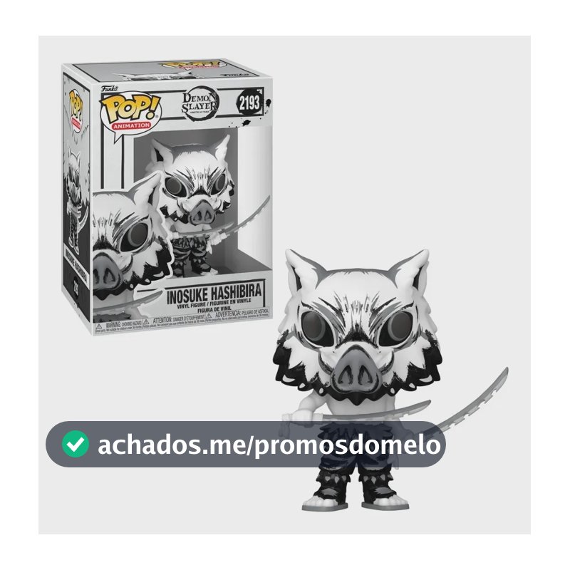 Funko Pop! Demon Slayer Inosuke Hashibira Figura Colecionável Sumi-Ink 12826 Exclusiva